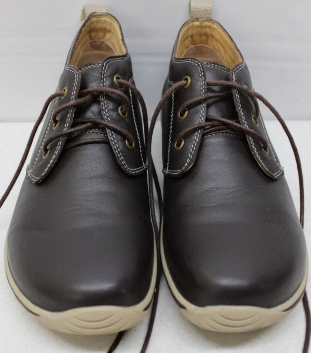 ALEGRIA ADEN BROWN LEATHER MID TOP OXFORDS SHOES MEN'S 42 / 9 AM-ADE-209